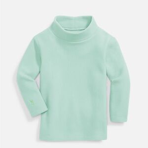 Dudley Stephens Toddler Terry Fleece Turtleneck in Mint Green Size 4T NWT